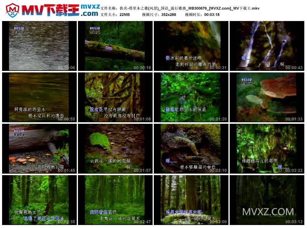 佚名-塔里木之歌(风景)_国语_流行歌曲_MB300676